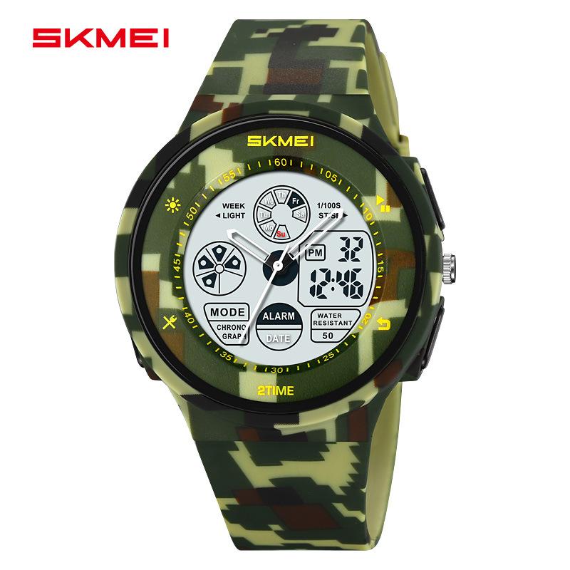 Fashion Versatile Men's Electronic Watch Multifunctional Outdoor Sports Electronic Watch Student Luminous Waterproof Watch
