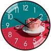 10-Inch 25Cm Creative Romantic Rose Living Room Wall Clock Simple Wall Quartz Clock Internet Celebrity Silent Clock Watch