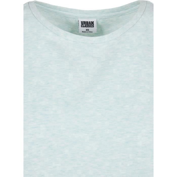T-shirt femme - Urban Classics - Bleu clair - Manches courtes - Coupe loose - Col arrondi