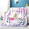 Unicorn Customize Your Name Blanket Used For Chair Office Sofa Bed Camping Soft And Warm Giving Friends And Relatives Birthday Graduation Gift