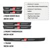Car Carbon Fiber Door Sill Anti-Scratch Guard Sticker Accessories For Toyota GR MN Crown RAV4 Yaris Land Cruiser Corolla Prius