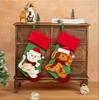 Christmas Cat Stockings: Red & Green Ornaments for Tree & Window