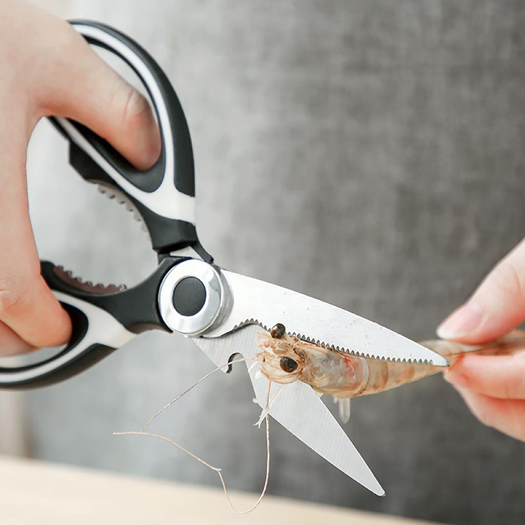 Kitchen Scissors Stainless Steel Heavy Duty Multifunctional Cooking Shears for Poultry Vegetables Nuts Bottle Shutters