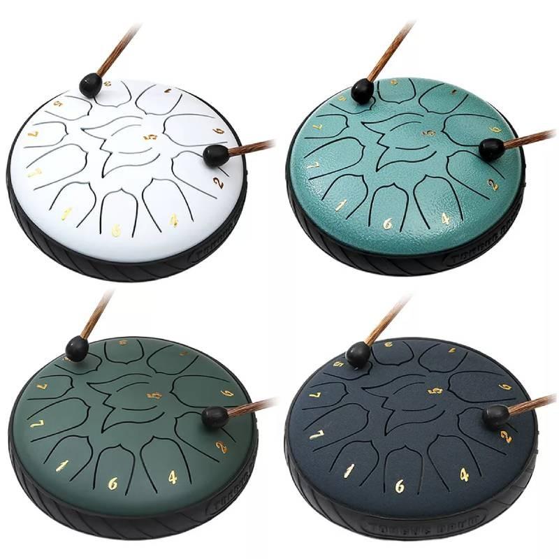 Notes 11 Rain Chime Drum Steel Tongue Drum Music Instrument Tool Educational