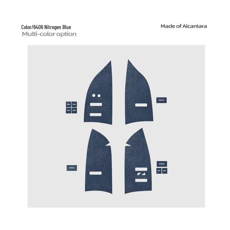 Zeekr 7X Alcantara Suede Window Lift Panel Ultra-Thin Sticker for Interior Button Decoration