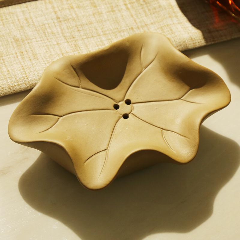 

Керамическая мыльница в форме листа лотоса, мыльница, мыльница в китайском стиле, высококачественная мыльница, качественная работа