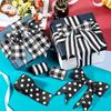 Unique Style European Black And White Ribbon With Stripes And Dots Crafts For