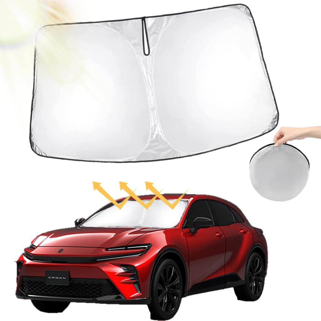 Oricarmes Toyota Crown Sports 16th Generation Windshield Sunshade for Crown Sports, Blackout Insulation, Sun
