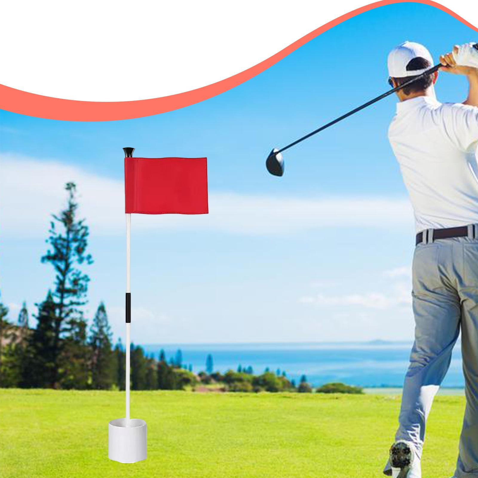 

Golf Pin Flag Hole Cup Set Equipment Gifts Training Accessories Compact Putting Green and 1 Set