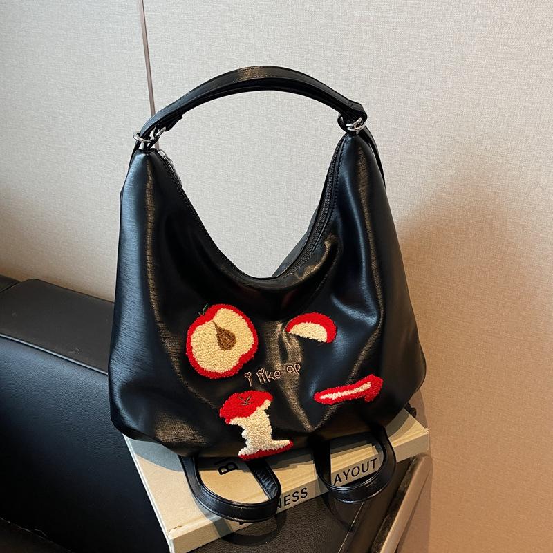 

Повсякденний жіночий рюкзак великої місткості 2024 новий універсальний рюкзак в стилі коледжу сумка через плече сумка чорний