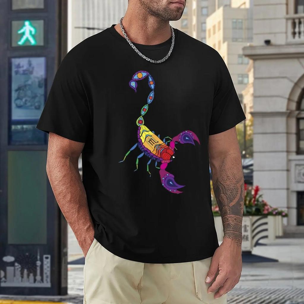 Scorpio Twelve Contellation (5) T-shirts Funny T-shirt Crewneck Campaign  Humor Graphic Leisure Eur Size