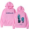 Karol G Album No Me Arrepiento De Sentir Tanto Print Hoodie Men Women Fashion Harajuku Loose Sweatshirts Tops
