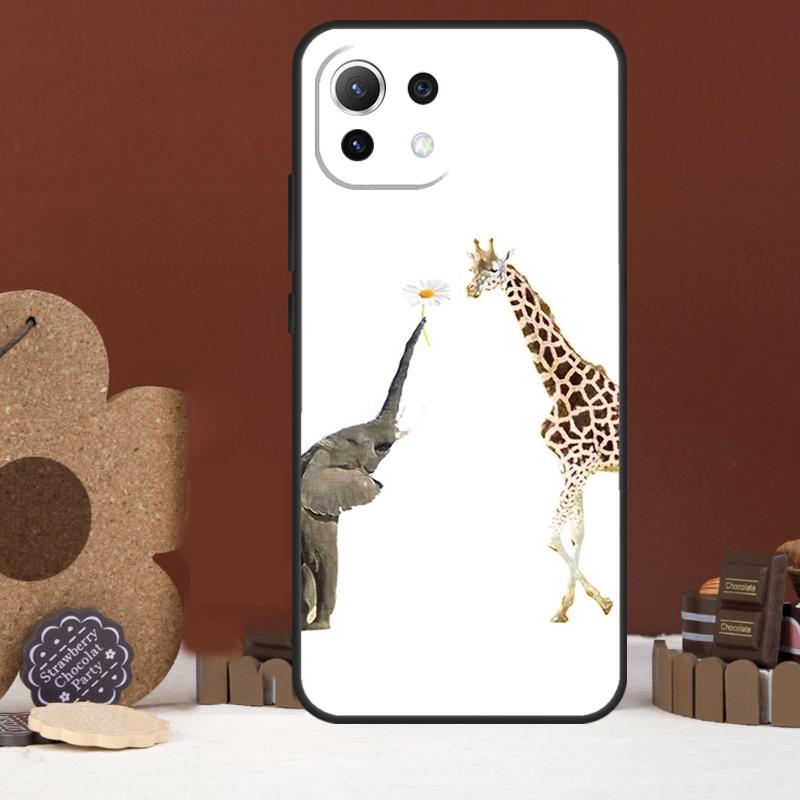 Sött tecknad giraffskal för Xiaomi 17 Pro Max 14 15 Ultra 15T 13T 14T POCO F8 Ultra F7 F5 F6 X5 X6 X7 Pro Cover