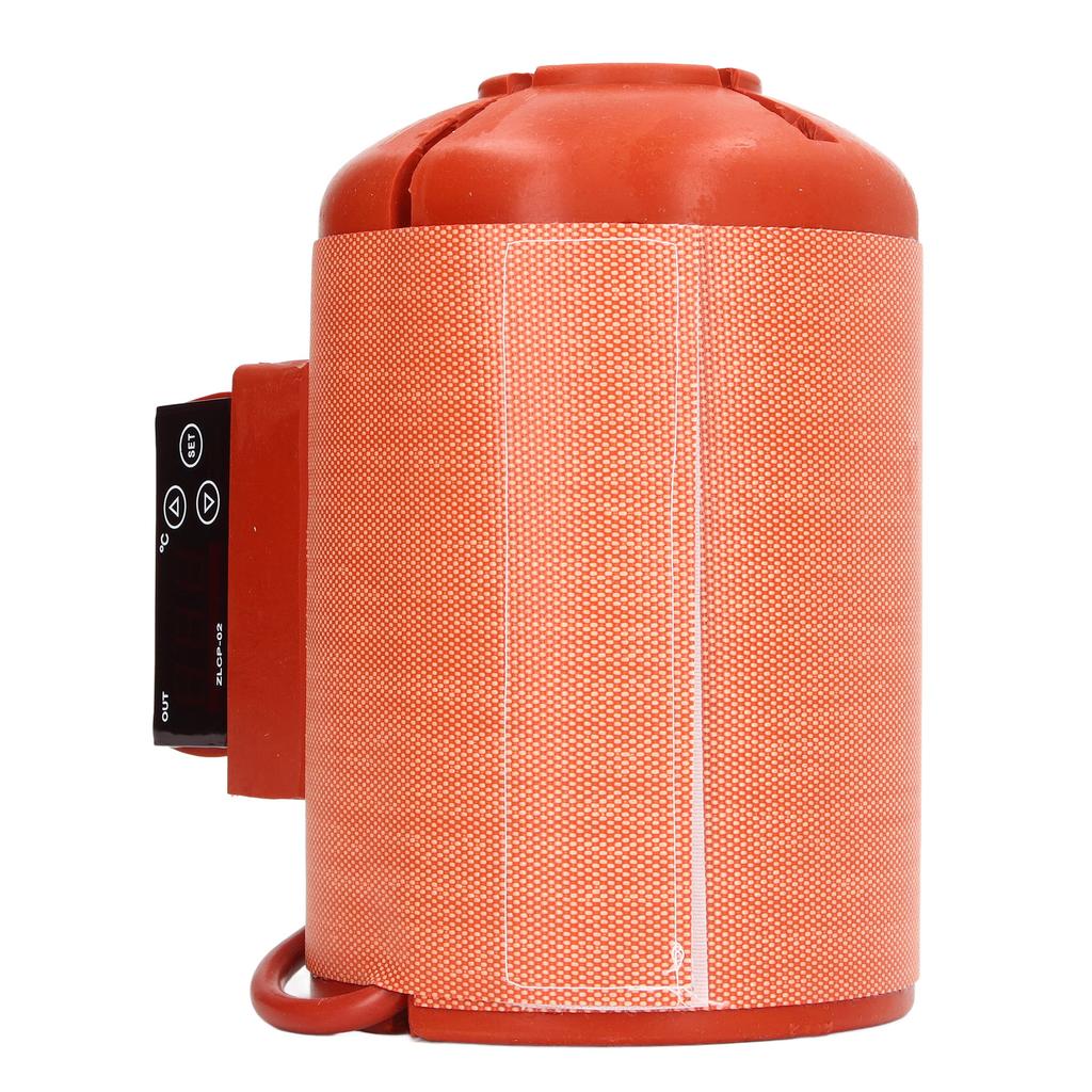 Isolierter Eimerheizer Silikon Konstante Temperatur Digitalanzeige 3 Schichten Gastankheizer 300W UK Stecker 220V