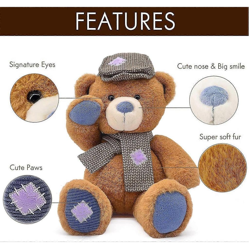 Orsacchiotto di Peluche Carino Giocattoli di Peluche per Bambini 14 pollici Adorabili Morbidi Peluche Regalo per Bambini e Bambine Fidanzata San Valentino Compleanno Piccoli Roo