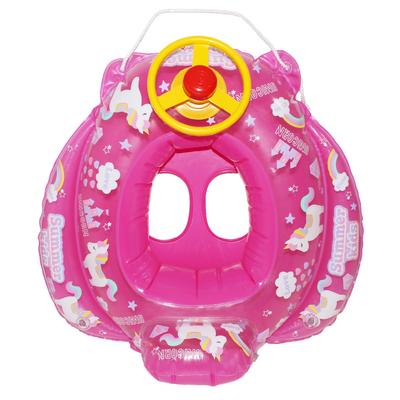 Eiwa Baby-Schwimmboot mit Füßen und Hupe für und Wasserspiele Perfekt für und Strände Rosa (Einhorn) - Loch, Kordelzug, Seil, Griff, Kleinkinder, Kinder, -
