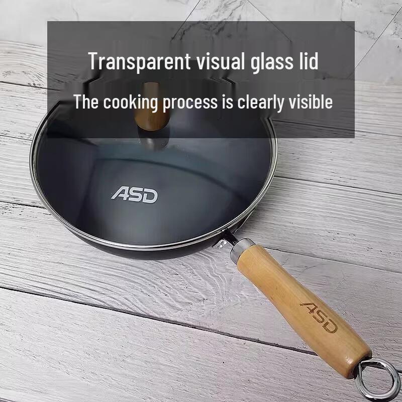 ASD Non-Stick Refined Iron Wok