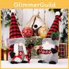 Whimsical Red And Black Gnome Figurines With Letters For Joyful Christmas Celebrations