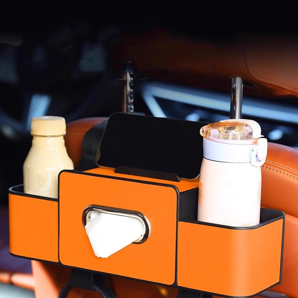 4In1 Auto Seat Back Storage Case Multifunctional Universal Car Interior Organizer Hanging Seat Hook Storage Box Auto Accessories