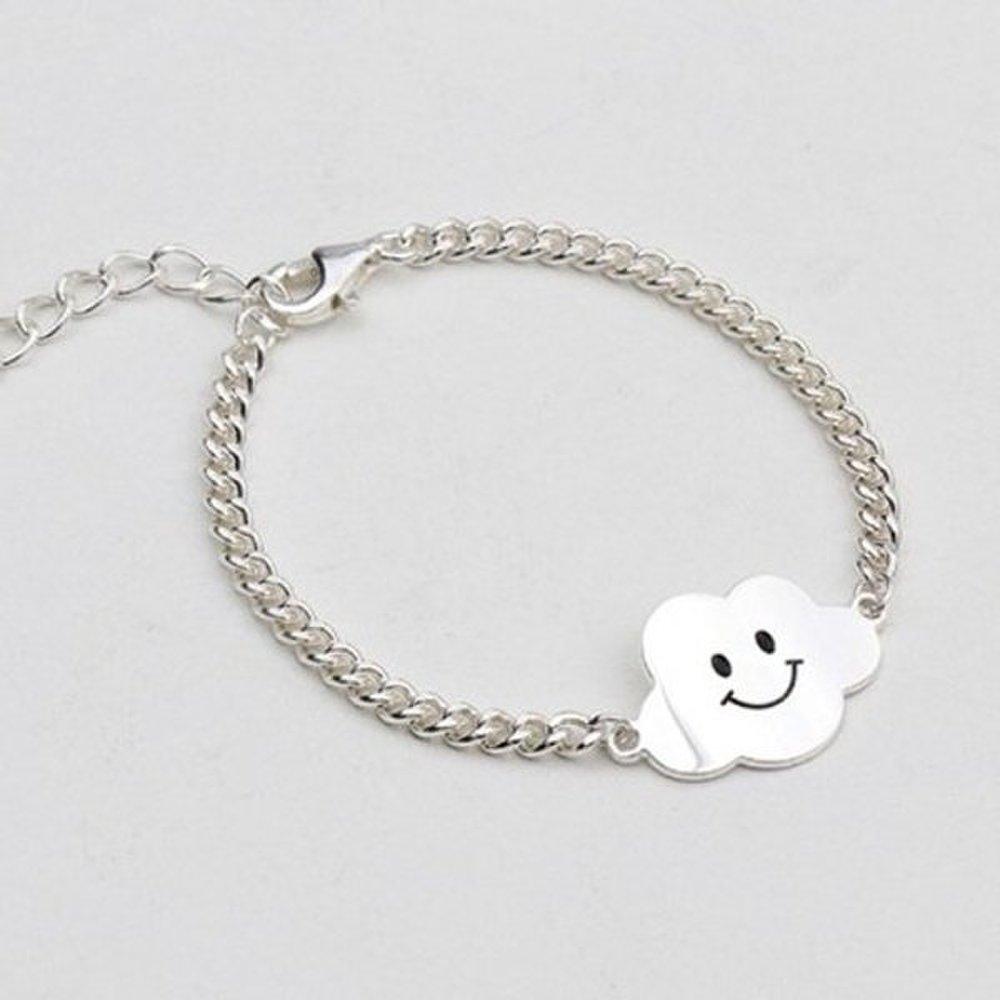 [As Little] Children's Silver Bracelet Silver 925 Smile Cloud Baby Chain