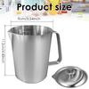 Stainless Steel Milk Frother Jug Coffee Milk Frothing Jug Latte Pitcher Metal Graduated Beaker With Marking Espresso Barista Too