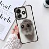 Funny Sad Hamster Meme Plating Phone Case For Xiaomi Redmi Note 14 15 Pro Plus 13 12 11 11S 11T 10 9S 9 5G Anti-Fall Airabag Cov