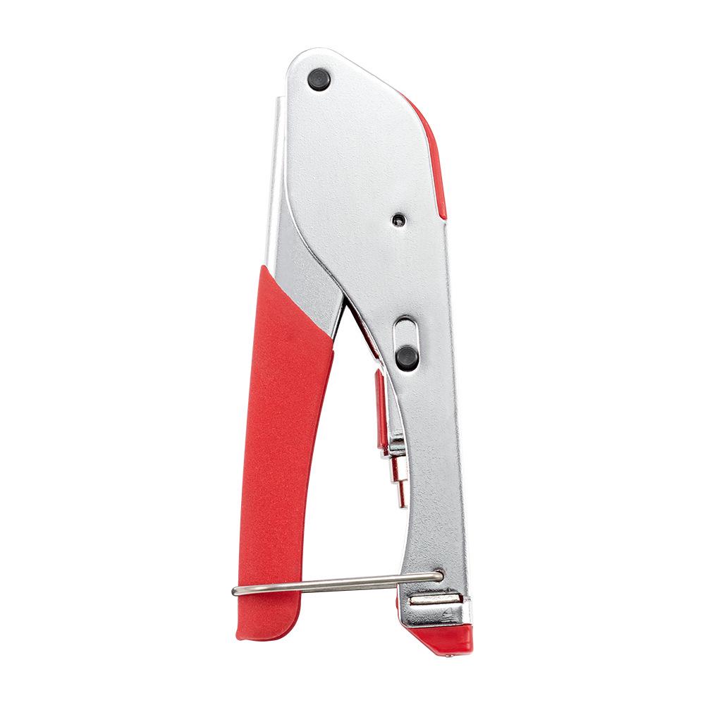 Manual Coaxial Cable RG59 Crimping Pliers Tool Kit with F Connector