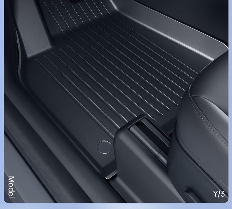 Tesla Model Y/3 Waterproof, Dirt-Resistant TPE Floor Mats - Easy to Clean, New Version