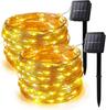 Solar Fairy Lights Outdoor Waterproof Solar String Lights 8 Modes Christmas Copper Wire Lights for Patio Decoration