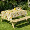 Sunflower Floral Tablecloth Plant Print Waterproof Oilproof Wedding Birthday Party Home Restaurant Dining Table Decor Repeatable