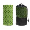 Soft Hot Yoga Towel with Mesh Carrying Bag Fitness Meditation Mat Grip Dots Sports Workout Blanket for Outdoor Travel Sports