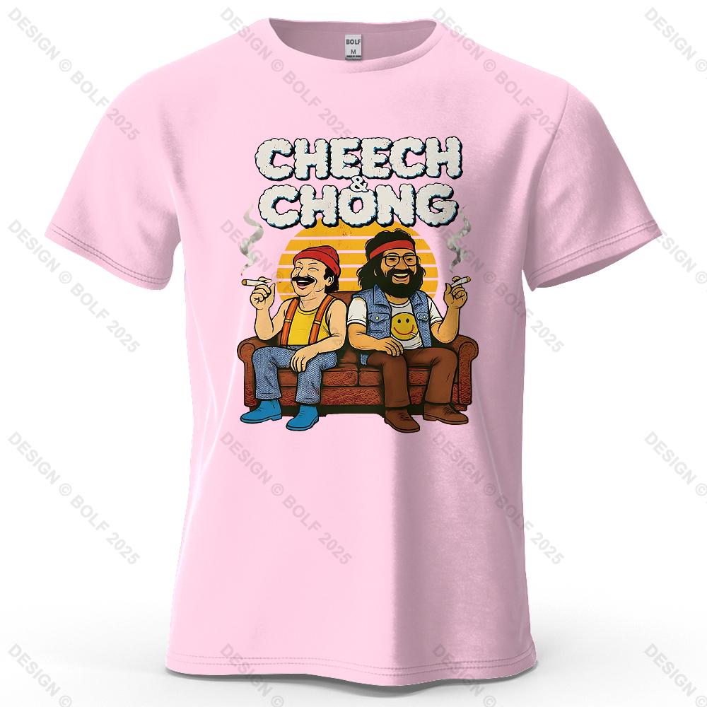 

Чоловіча футболка з мультяшним принтом CHEECH & CHONG 100% бавовна Оверсайз Ретро Смішні Графічні Футболки для Жінок Топи Футболки Вуличний одяг L