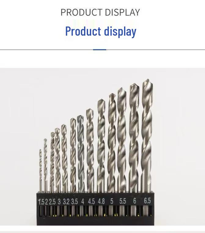 

Round Handle Spiral Drill Bit, High Hardness for Electric Drill, Multi-Specification Hole Punching Bit