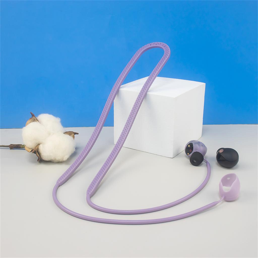 Silicone Anti-Lost Rope Hanging Neck Lanyard Compatible for WF-1000XM5 Bluetoothcompatible Wireless Headphone Cord Strap
