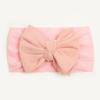 Spring thin baby plain bow headscarf, children's soft and comfortable nylon headband, baby headband