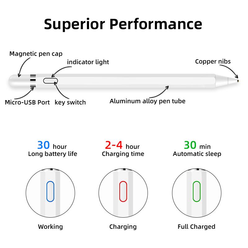 New Capacitive Touch Screen Stylus Pen for Ipad for Iphone/samsung Universal Tablet Pc Smart Phone