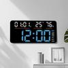 Modern Oversized Electronic Wall Clock Multifunction Time Date 2 Alarm Countdown Timer LED Display Easy Installation