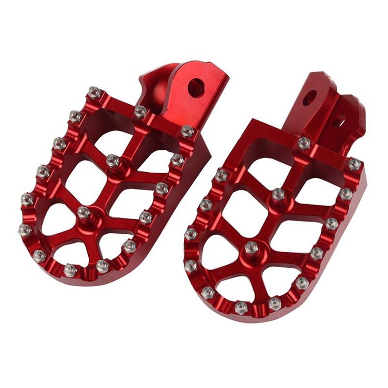 Motorcycle Footrest Footpegs Foot Pegs Rest Pedal For Sur Ron Surron Light Bee X S Off-Road Bike(Red) Replacement Accessories