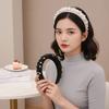 Luxury Style Full Pearls Hair Hoop High Top Structure Baroque Headdress  Office Ladies