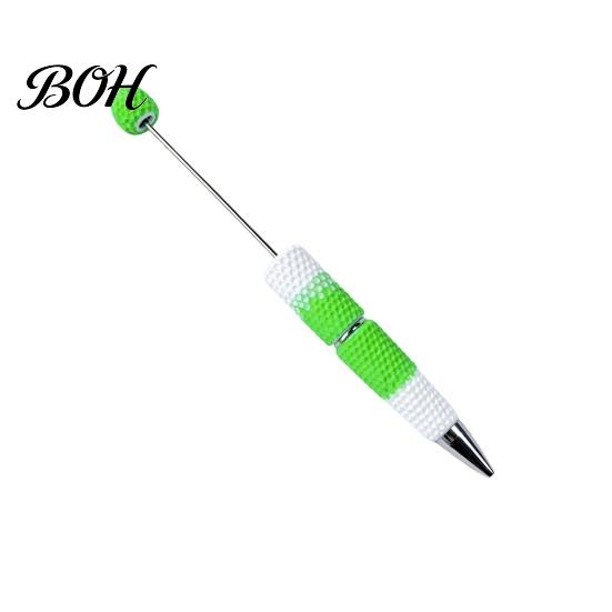 Beadable Ballpoint Pens DIY Pen, Colorful Fancy Beaded Crafting Gift for Students, Party Favors, Creative Office Supplies Novelty Rainbow