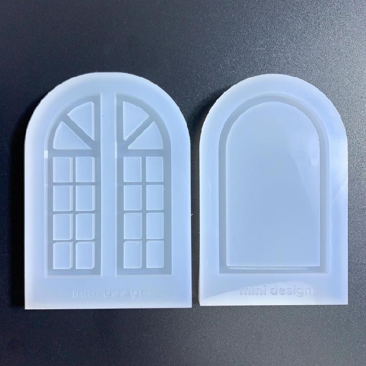 2Pcs Photo Frame Silicone Mold Window Picture Frame Mold for DIY Crafts Making