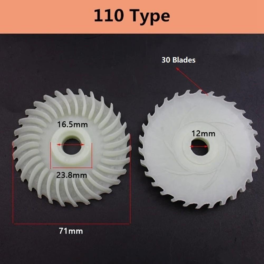 Efficient Cutting Machine Rotor Fan Blade for 4100 and For 110 with White Color