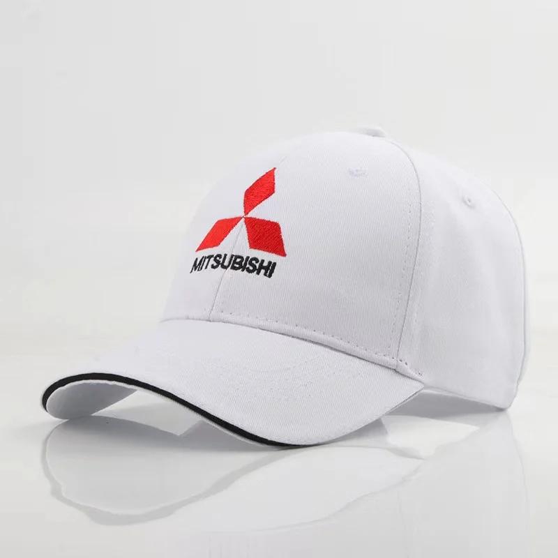 

Mitsubishi Embroidered Cap For Eclipse Cross ASX Mirage Fashion Baseball Hat Men Women Casual Outdoor Adjustable Cap білий