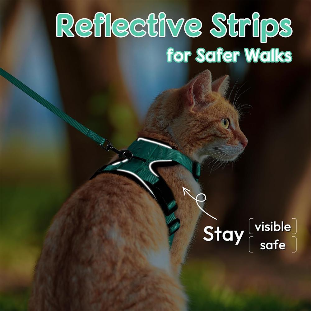 Cat Puppy Outdoor Walking Supplies Fashion Pet Harness And Leash Set For Small Dogs Cats Breathable Durable Kitten Harnesses