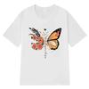 Butterfly Graphic Print Tshirts For Unisex Summer Casual Fashion Funny Vintage Tops Crew Neck Short Sleeve Cotton Tshirts