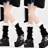 Japanese Lolita Lamb Wool Leg Warmers with Pompoms - Cozy Retro Autumn/Winter Scrunch Socks for Women