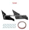 Universal Carbon Fiber-Pattern Rear Spoiler Kit for Cars