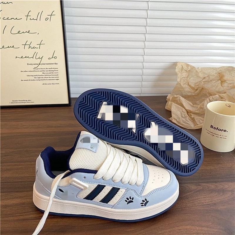 Campus Style Little White Shoes Women's Autumn New Breathable Board Shoes Versatile Students with Skirts Bread Shoes