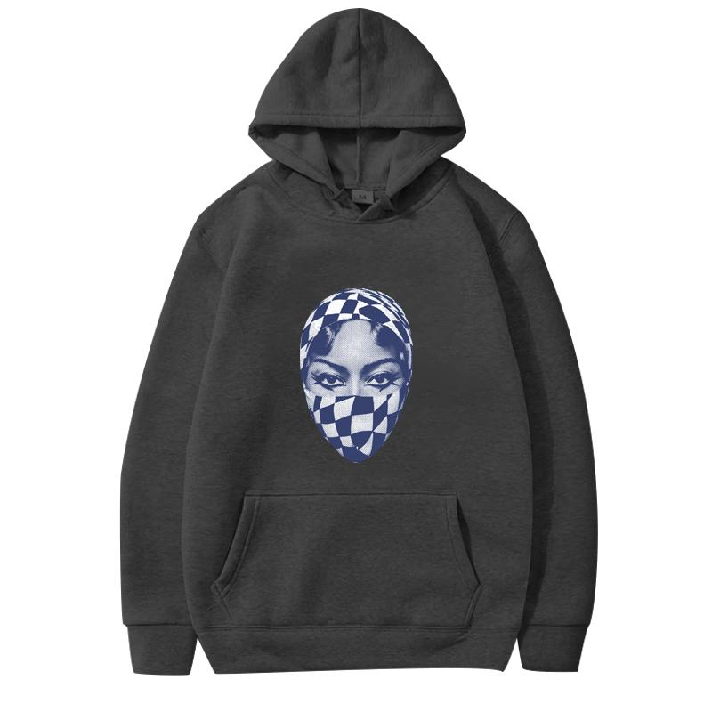 Beyoncé Cowboy Carter Gesicht Hoodie Herren Damen Lustig Vintage Langarm Sweatshirt Mit Print Grafik Oversize Hoodie Unisex
