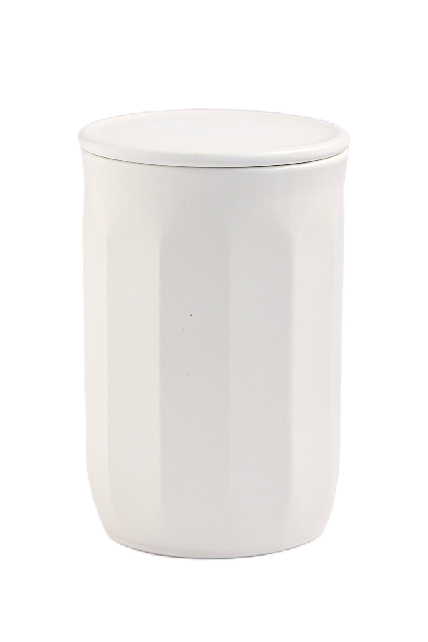 

Tohri Shigaraki Ware Natural Stone Canister (Long) White CA002WH